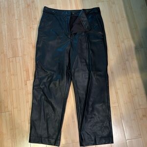 Ann Taylor bow leather pants